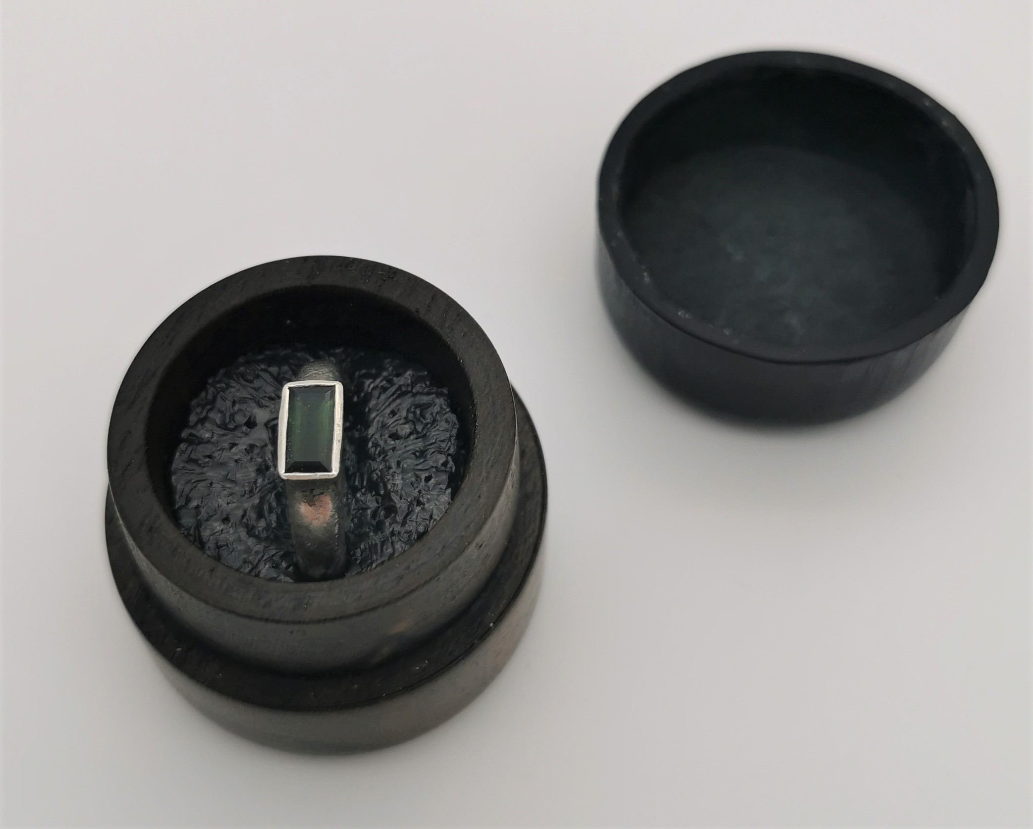 Ziricote Ringdose (Leder) – Bild 8