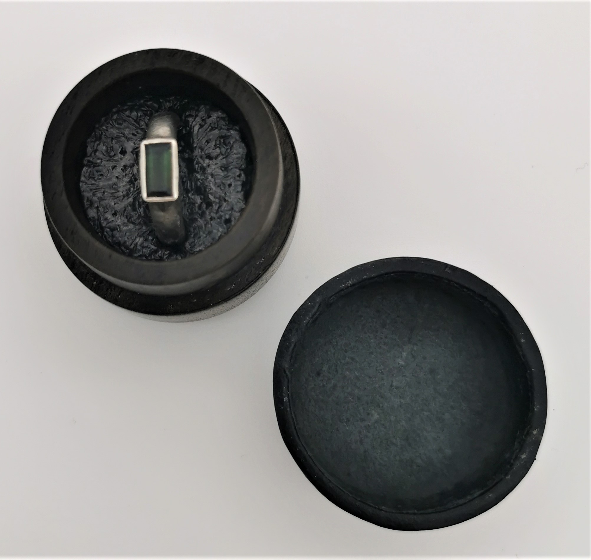 Ziricote Ringdose (Leder) – Bild 9