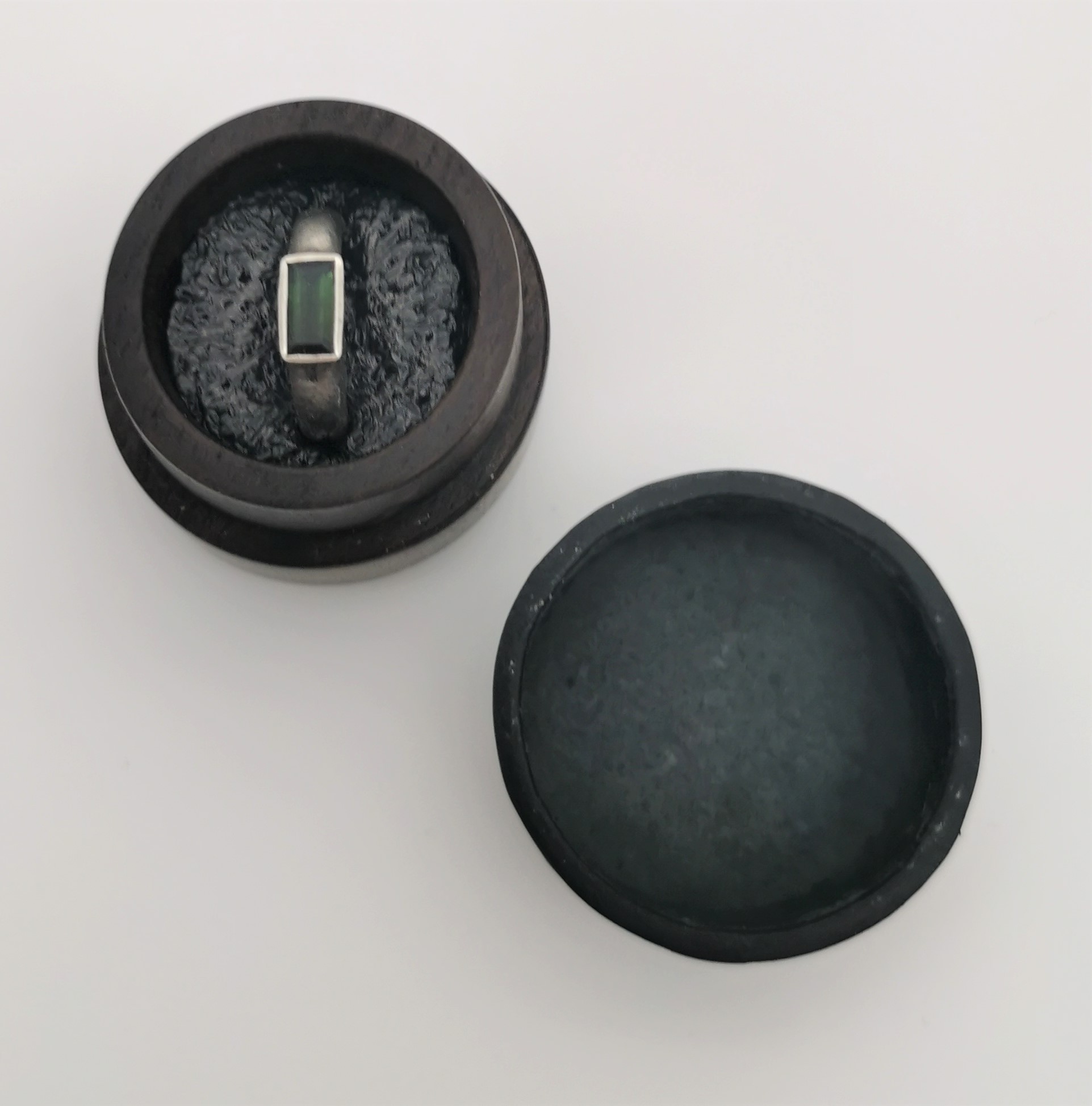 Ziricote Ringdose (Leder) – Bild 7