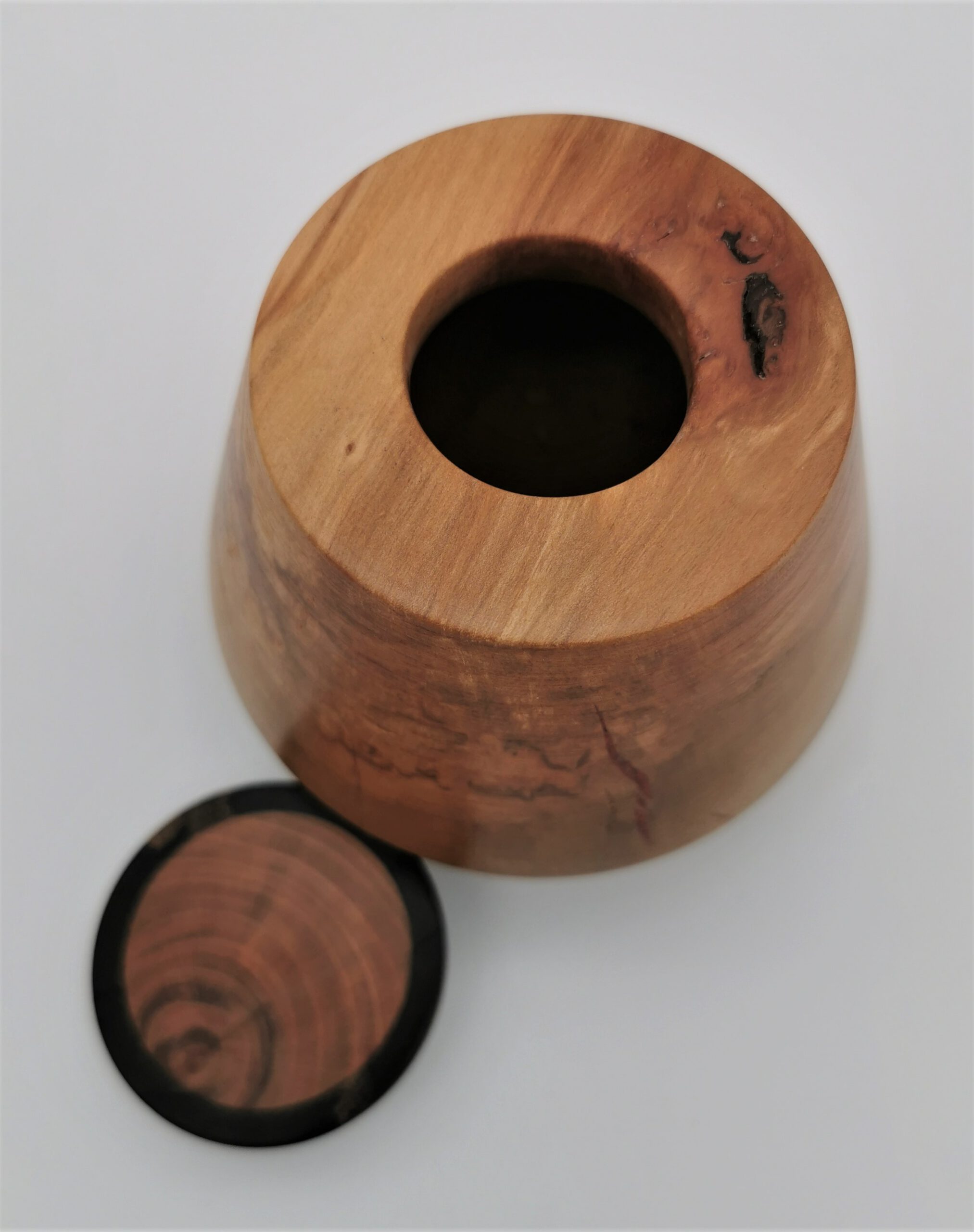 Kirsche Dose (Ziricote Rand, Bocote Streifen) – Bild 4