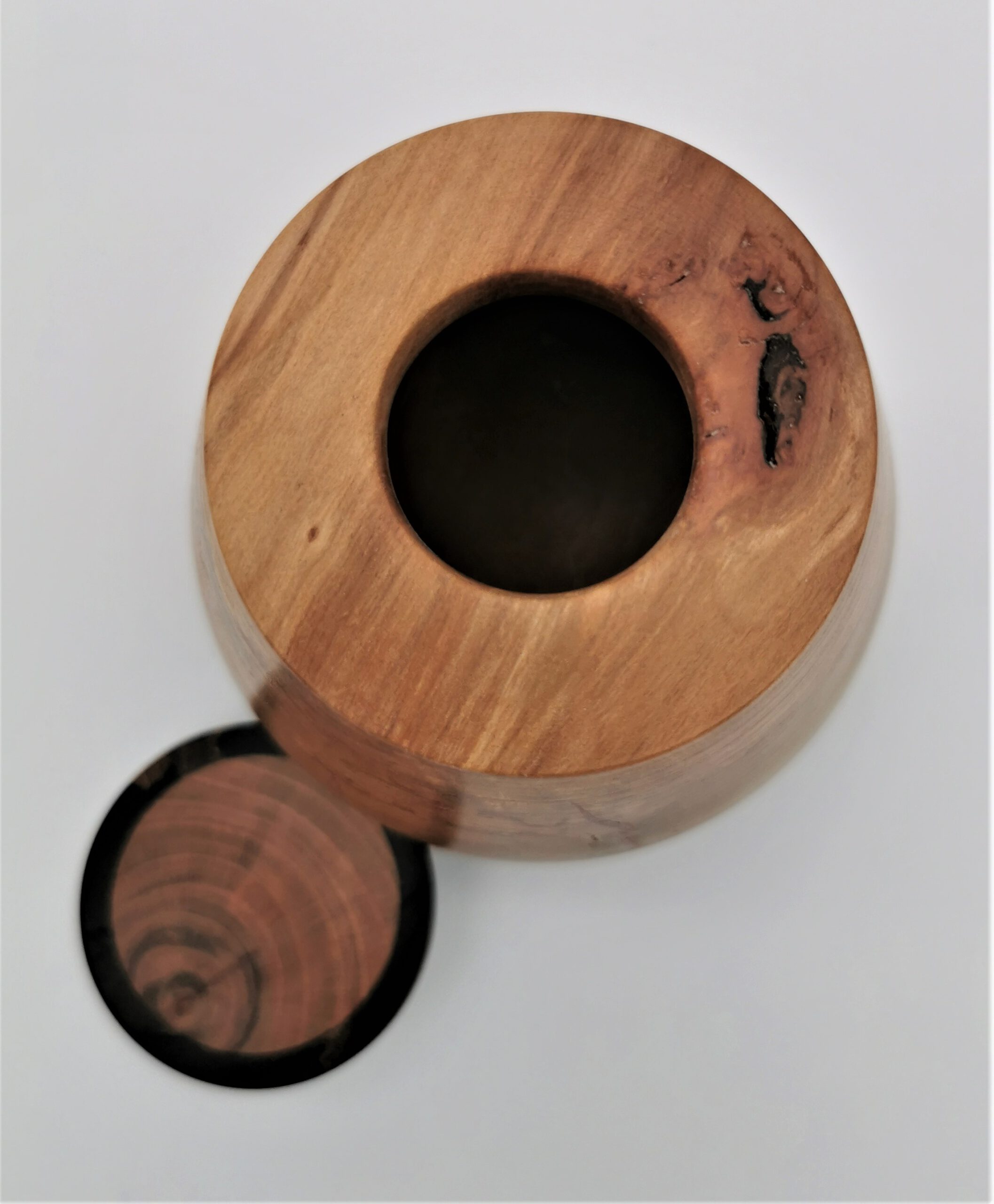 Kirsche Dose (Ziricote Rand, Bocote Streifen) – Bild 2